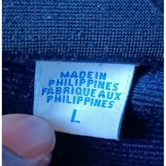 Adidas Track Jacket Mens Large Embroidered Navy Blue Full Zip Pockets Vintage - Picture 6 of 9